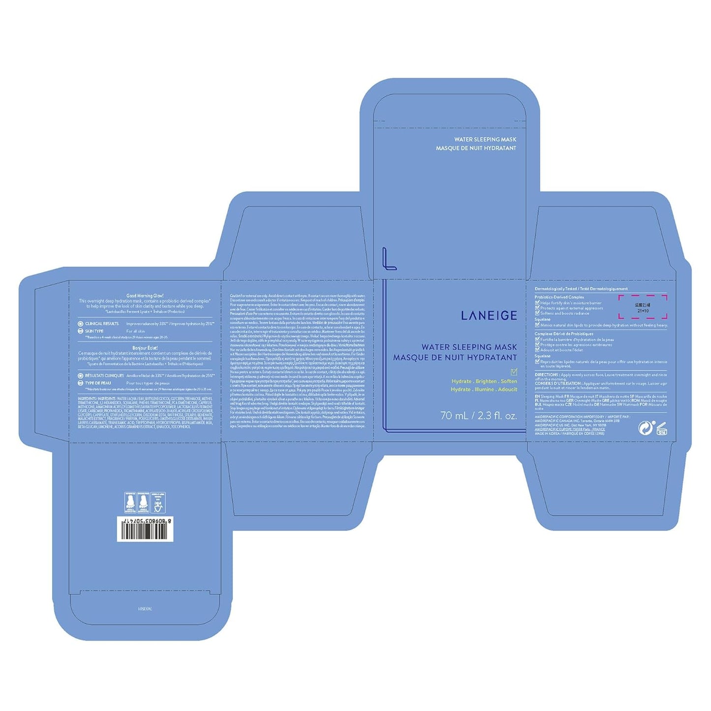 LANEIGE Water sleeping mask EX, 70 ml