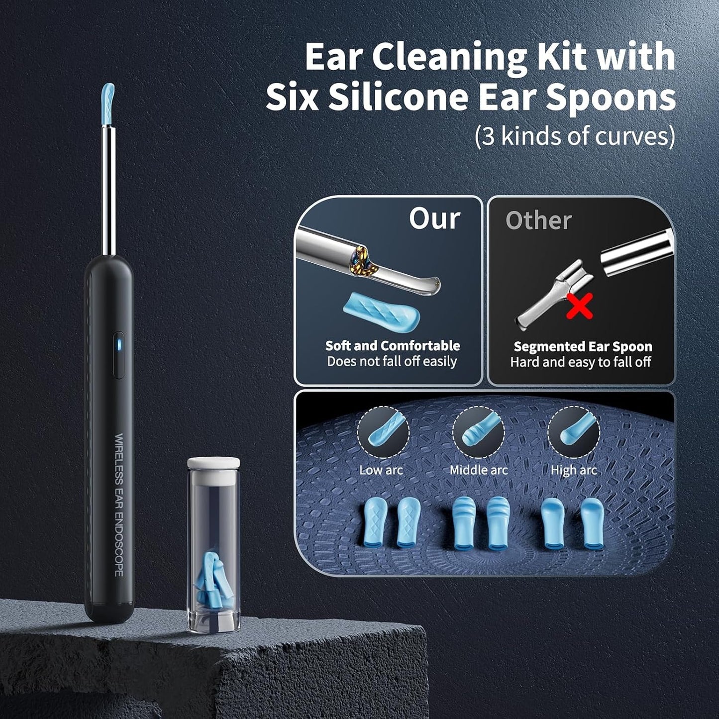 Ear Wax Removal Tool With Camera / أداة إزالة شمع الأذن مع كاميرا