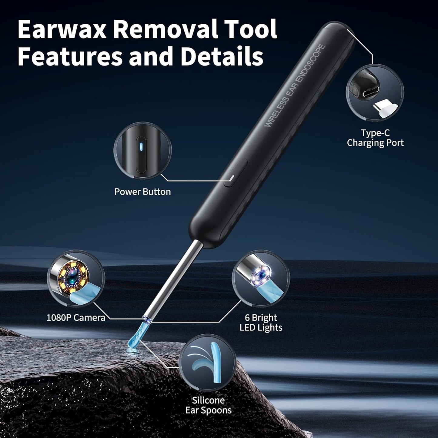Ear Wax Removal Tool With Camera / أداة إزالة شمع الأذن مع كاميرا