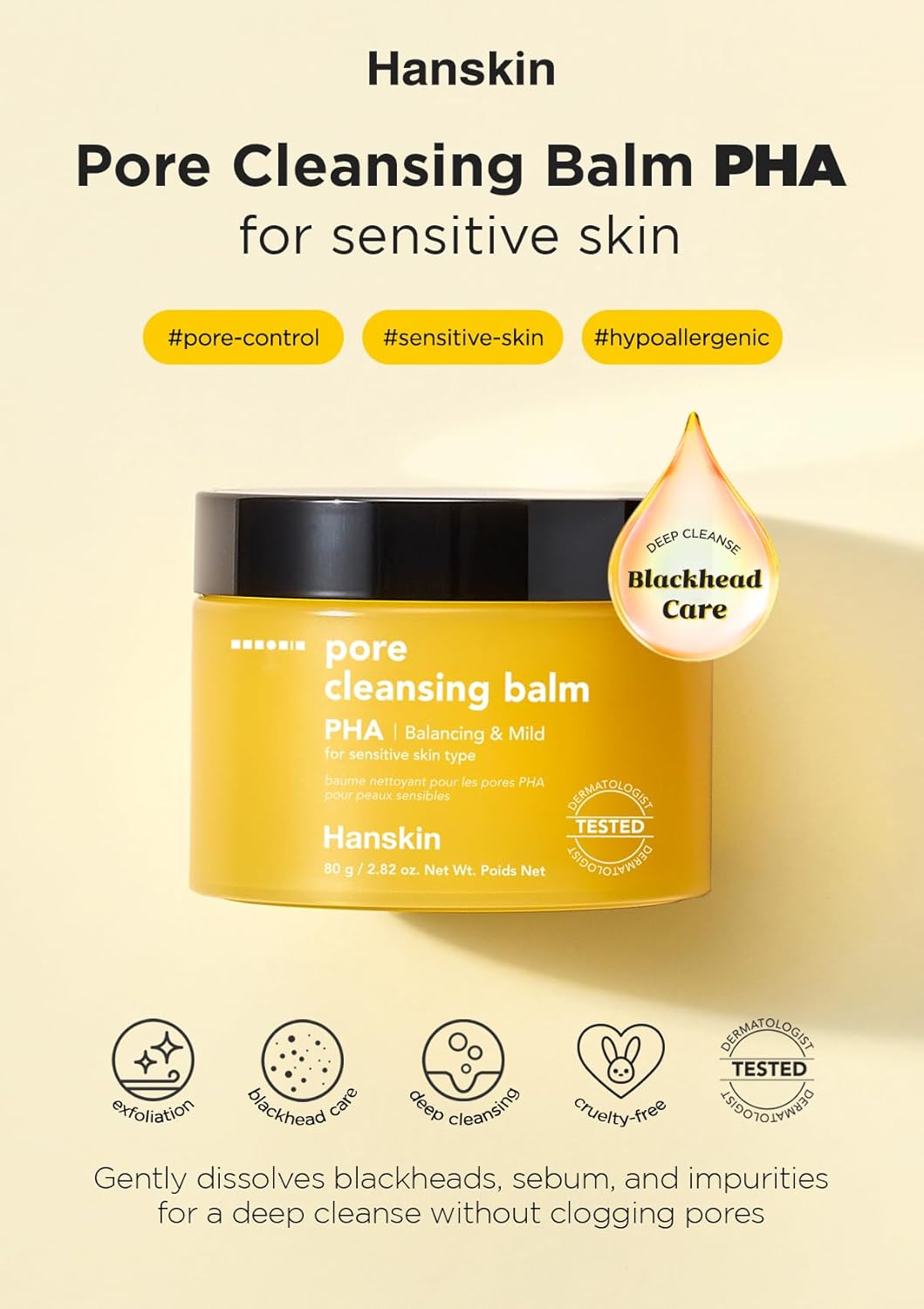 Hanskin PHA Pore Cleansing Balm [PHA/2.82 oz]