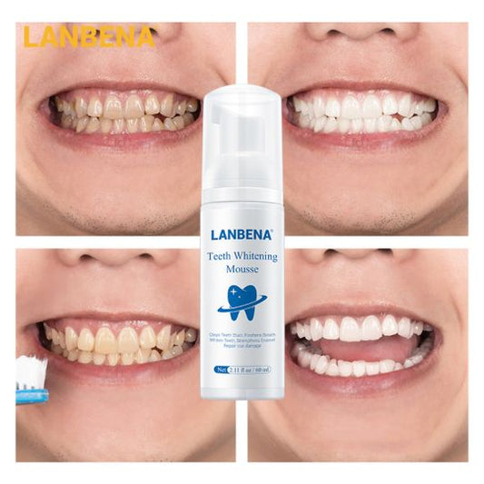 Lanbena Teeth  Whitening MousseRemove Teeth Stain  and Freshen Breath