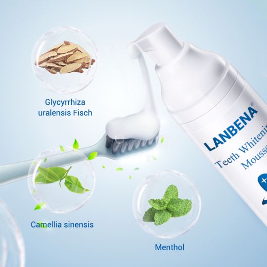 Lanbena Teeth  Whitening MousseRemove Teeth Stain  and Freshen Breath