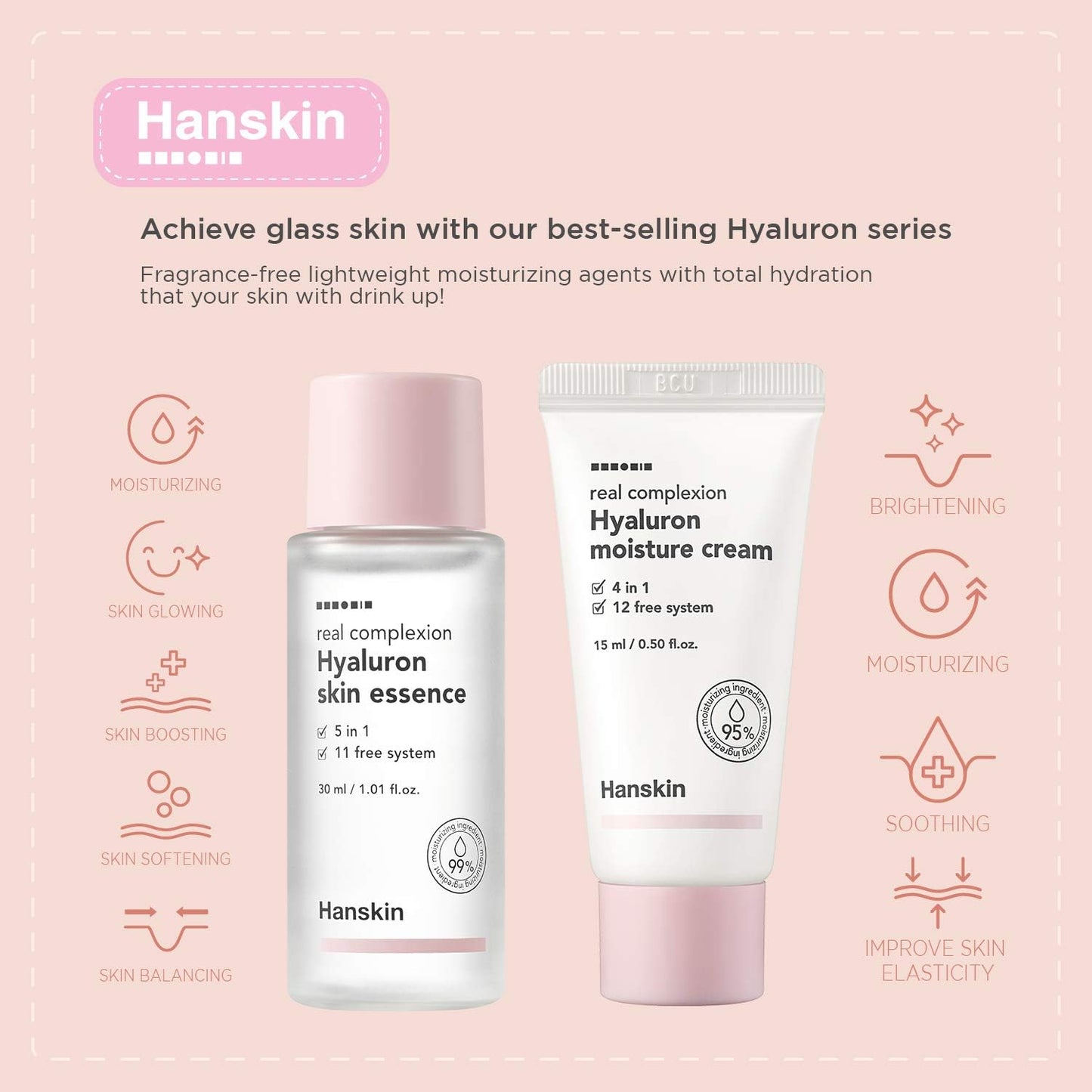 Hanskin Glass Skin On The Go Kit