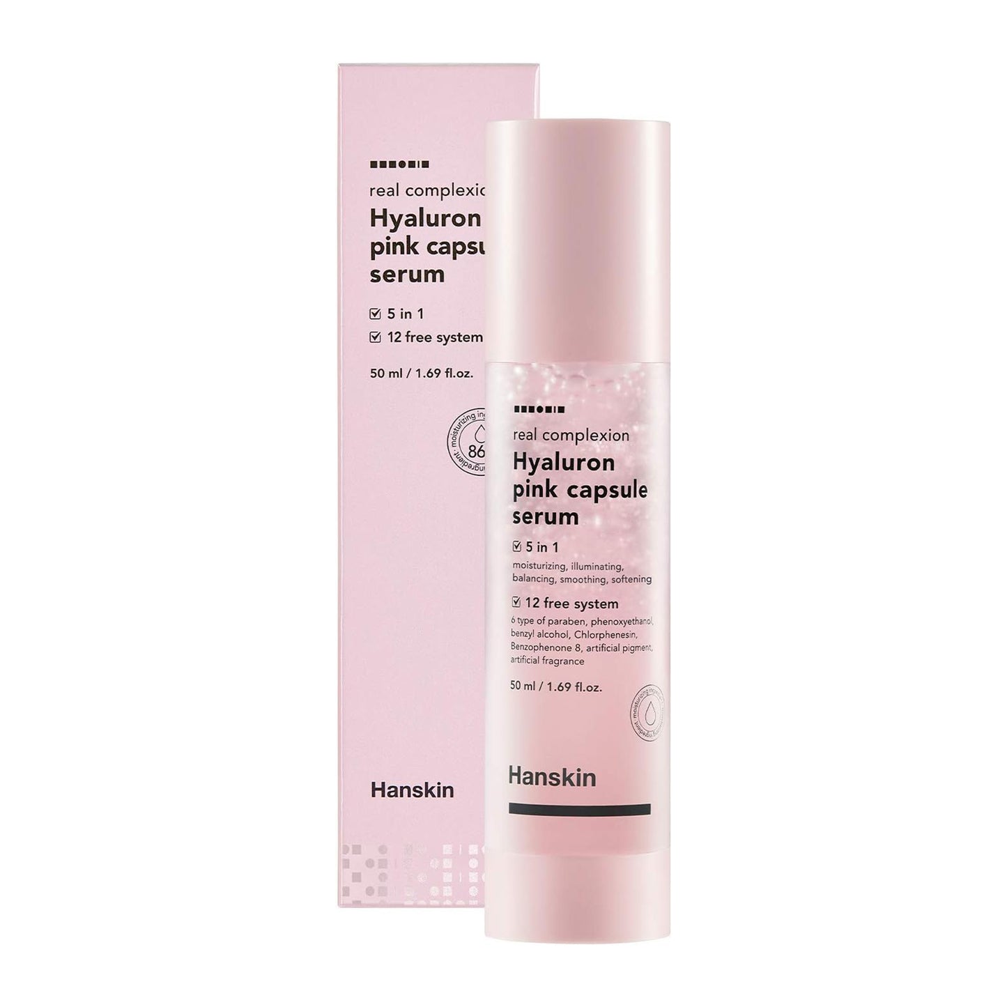 Hanskin Real Complexion Hyaluron Pink Capsule Serum with Vitamin B12