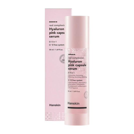 Hanskin Real Complexion Hyaluron Pink Capsule Serum with Vitamin B12