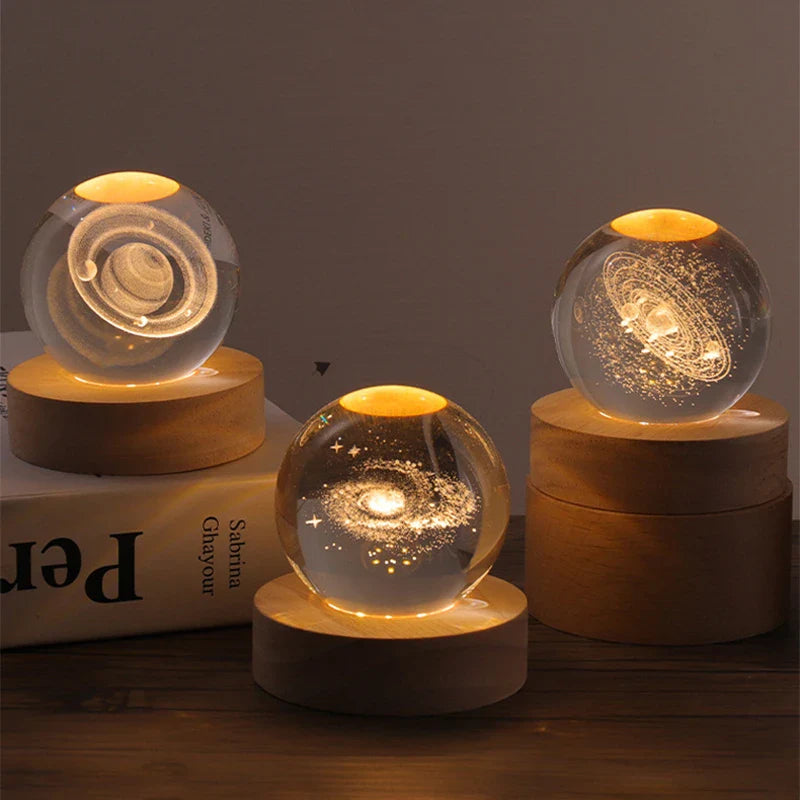 3D Galaxy Crystal Lamb Ball
