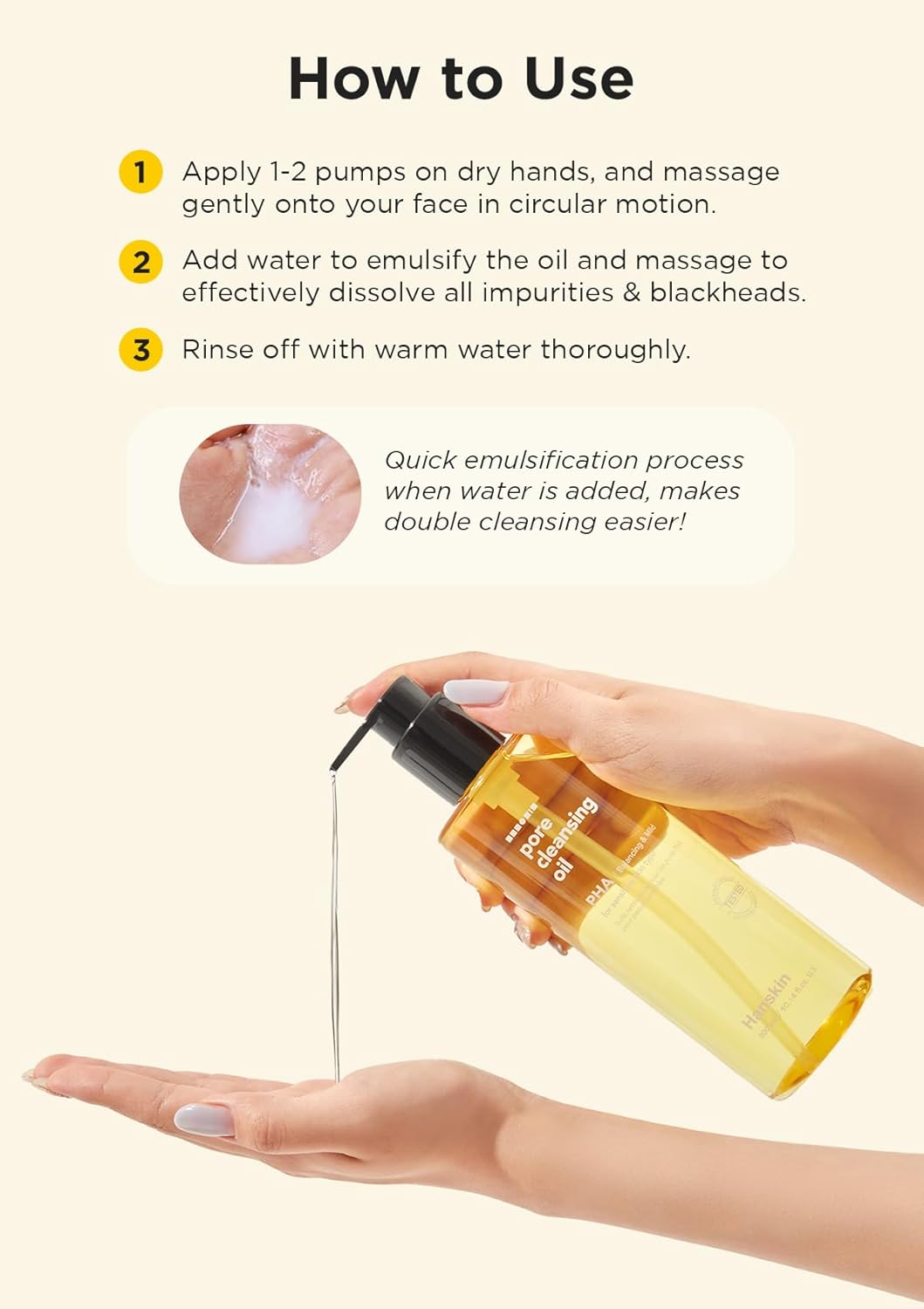 Hanskin Pore Cleansing Oil PHA Balancing&Mild 300 ML