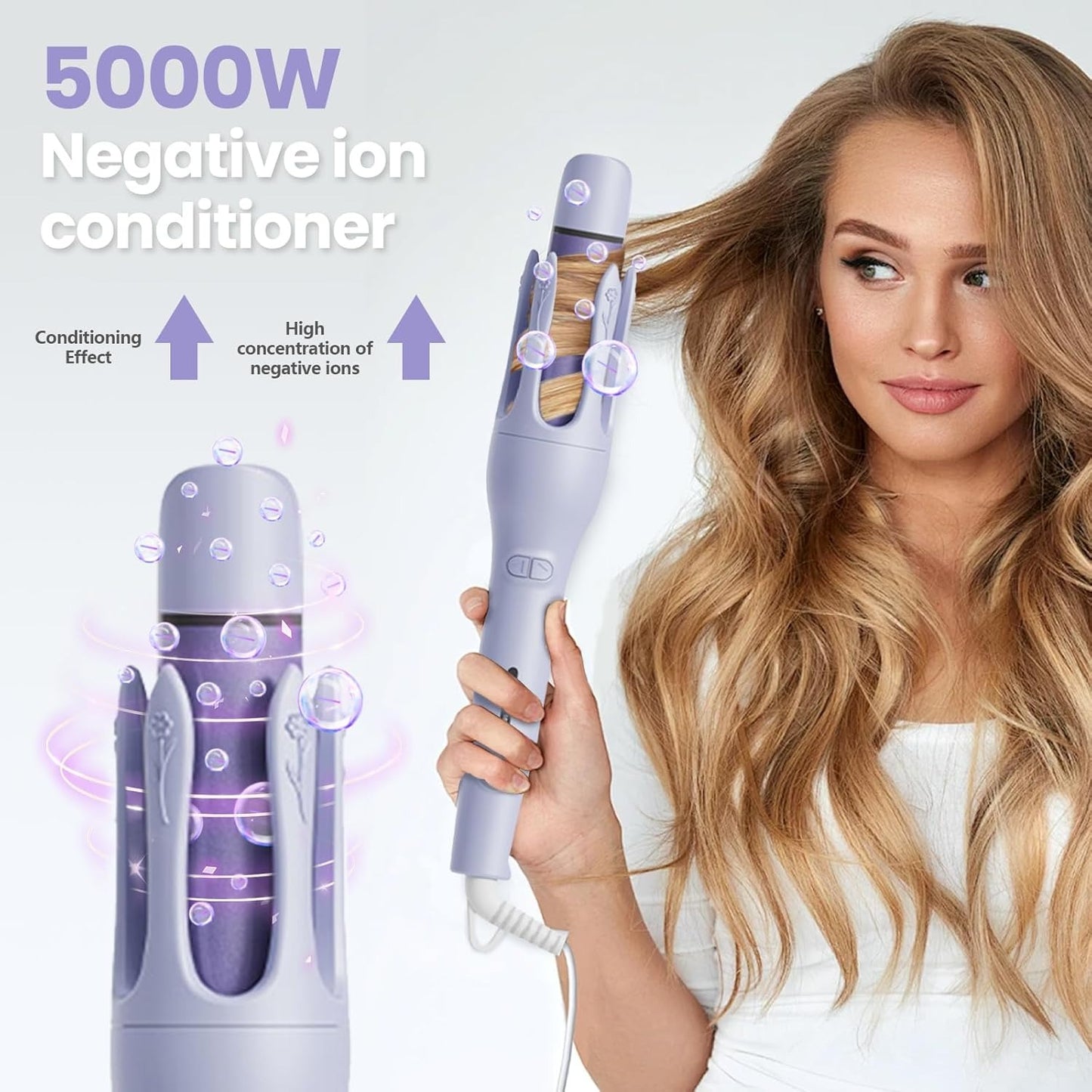LORESJOY 2-in-1 Automatic Curling Iron & Straightener – Salon-Perfect Hair in Minutes!