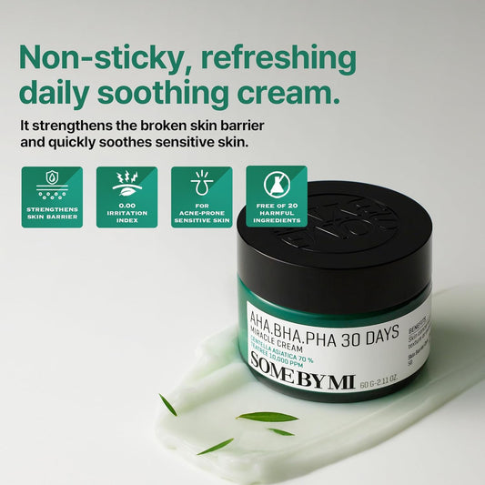 SOME BY MI AHA BHA PHA 30 Days Miracle Cream - 2.02Oz, 60ml (RENEWAL)