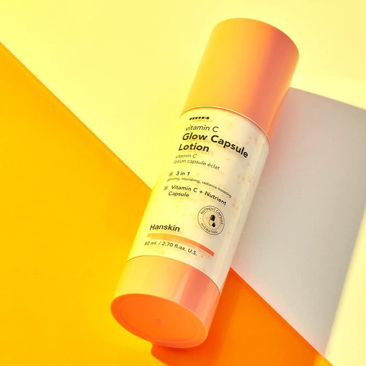 Hanskin Vitamin C Glow Capsule Face Moisturizer, Brightening Korean Skin Care, 2.7 fl oz