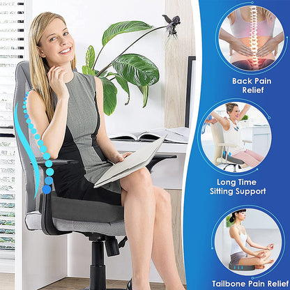 Super Soft ErgoDesign Pain Relief  Office Chair CoccyxOrthopedic Memory  Foam Seat Cushionfor Pain Relief