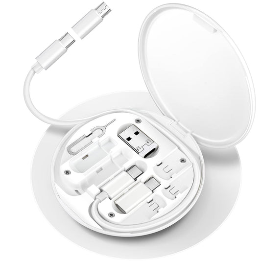 Portable Multifunction Data Cable Digital Storage Box Data Cable 60W Fast Charging Cable Five-in-one