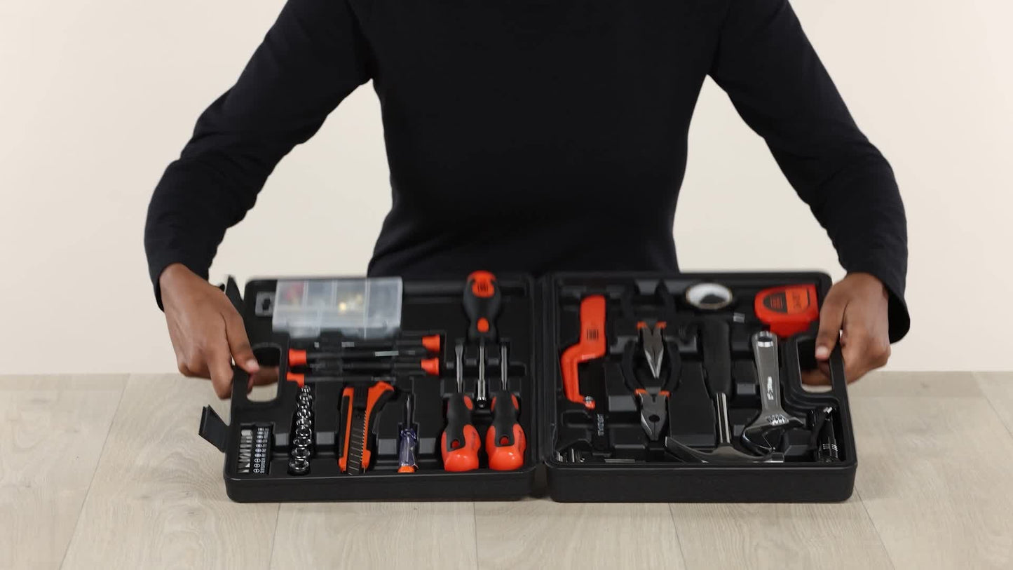 Cordless Drill Tool Set Power Drill for Home, Office & Garden | عدة أدوات احترافية ٣٤ قطعة لاسلكية