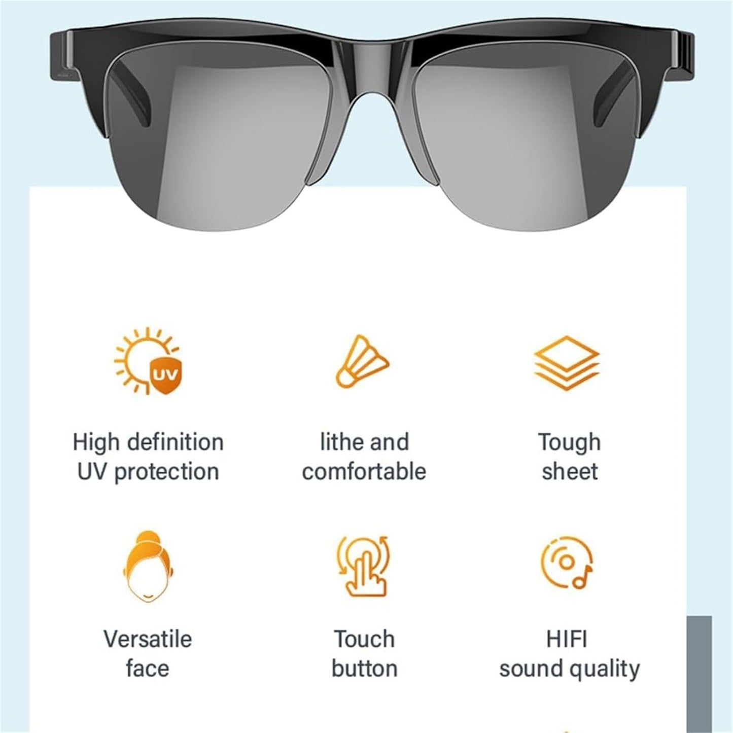 AuraWave Pro | Smart Bluetooth Sunglasses with Voice Control